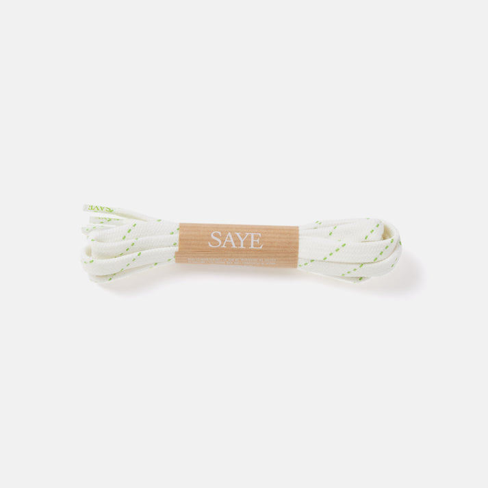 saye Flat Laces - Lime Stripe Rebajas de fábrica