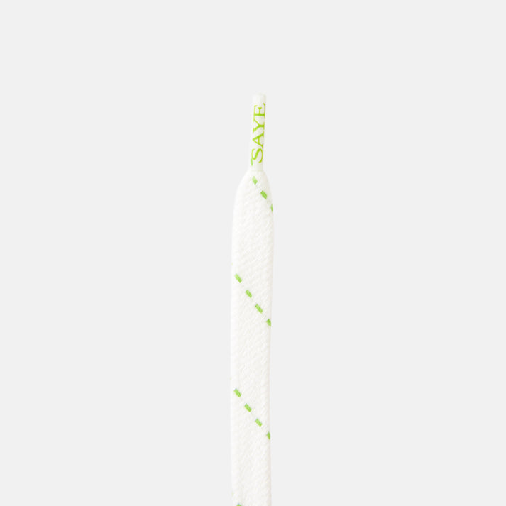 saye Flat Laces - Lime Stripe Rebajas de fábrica