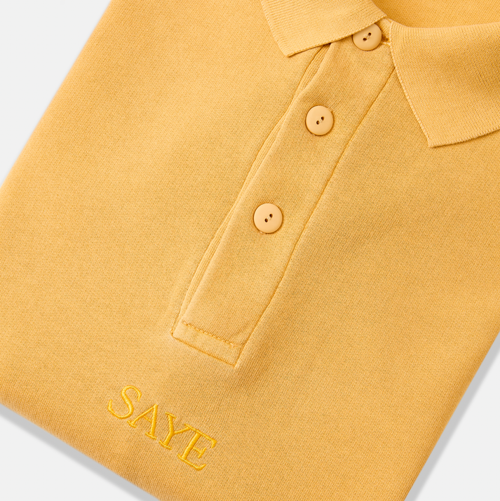 saye Sweatshirt Polo Mustard Libre de impuestos