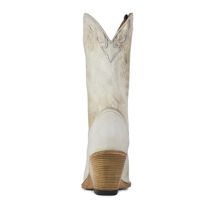 sendra 18833 LULA FLOTA OFF WHITE LAVA PONY LAME WHITE C63 Tienda
