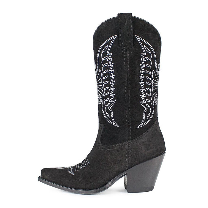 sendra 16800 Lula Serraje Negro Descuento por venta flash