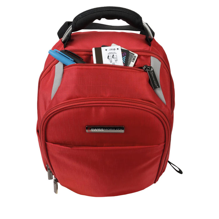 swiss mobility Mochila Swissmobility Zion para Laptop de 15.6'' Color Rojo Oferta especial de fábrica