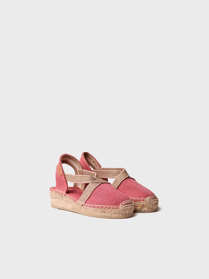 toni pons EDITA-V - Alpargata infantil en tejido con cuña y elásticos | EDITA-V Tienda de fábrica