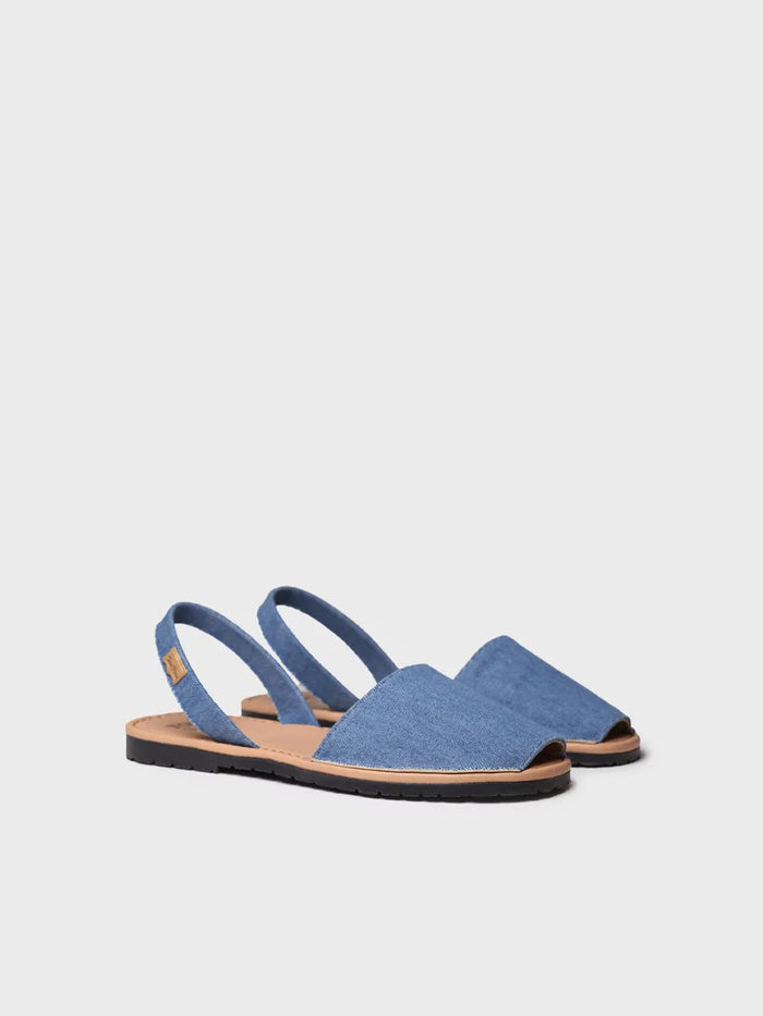 toni pons GRAU-TX - Abarca de hombre en denim con planta de piel | GRAU-TX Envío gratis