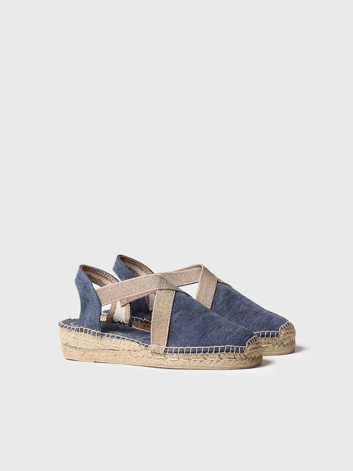 toni pons VERDI-V - Alpargata vegana plana para mujer en tejido de algodón | VERDI-V Oferta exclusiva