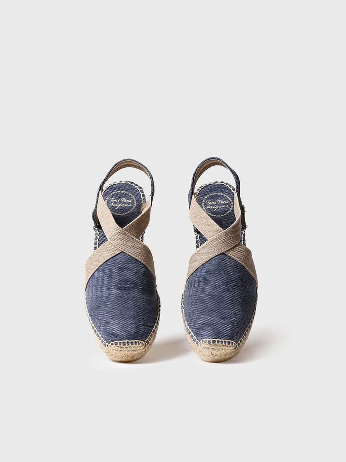 toni pons VERDI-V - Alpargata vegana plana para mujer en tejido de algodón | VERDI-V Oferta exclusiva