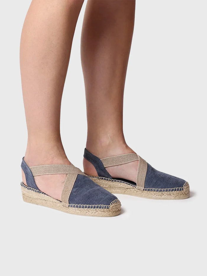 toni pons VERDI-V - Alpargata vegana plana para mujer en tejido de algodón | VERDI-V Oferta exclusiva