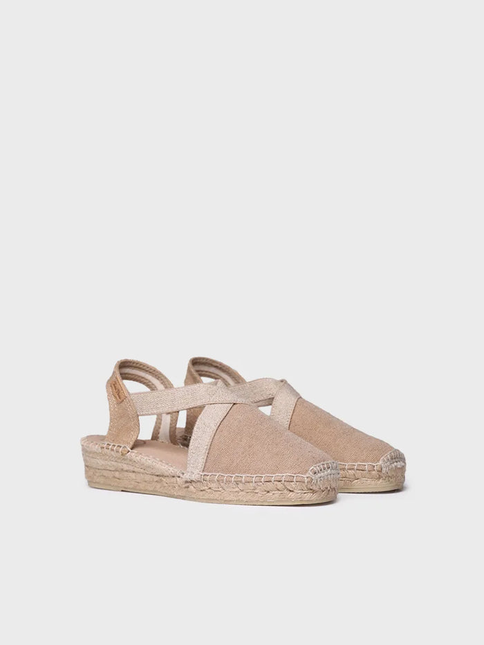 toni pons VERDI-V - Alpargata vegana plana para mujer en tejido de algodón | VERDI-V Descuento por venta flash