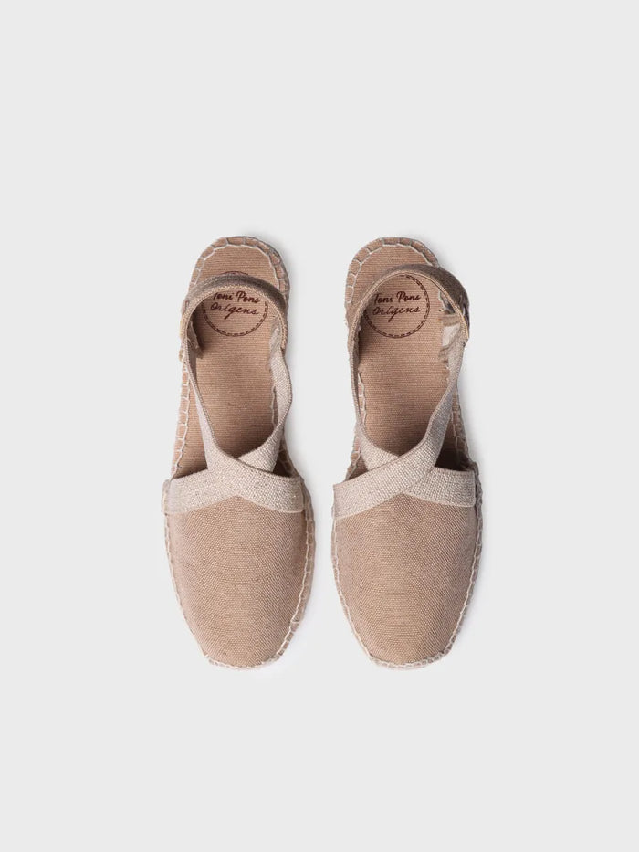 toni pons VERDI-V - Alpargata vegana plana para mujer en tejido de algodón | VERDI-V Descuento por venta flash