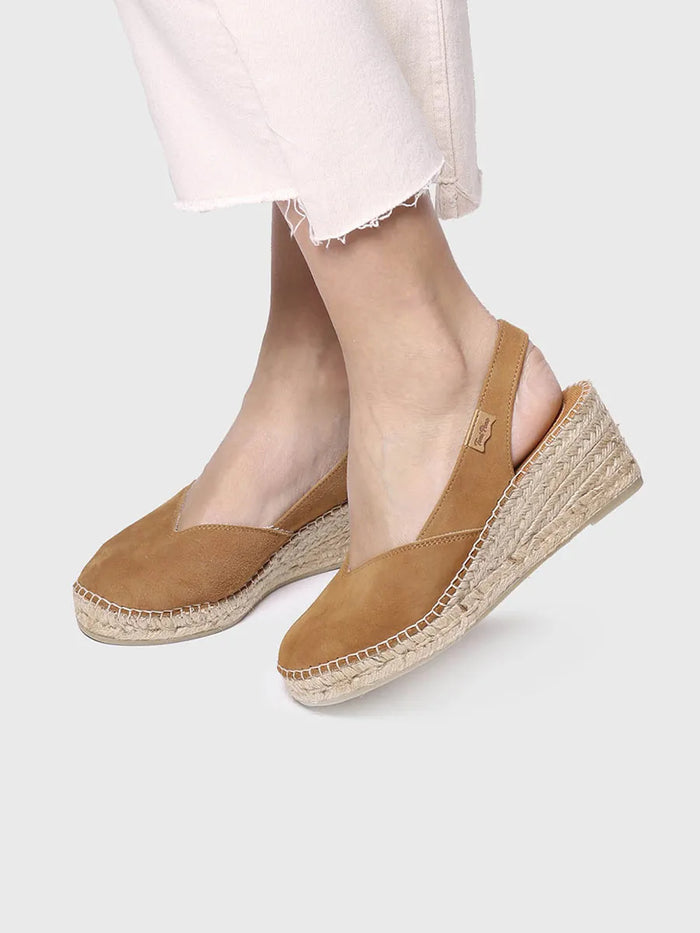 toni pons BETTY-A - Alpargata cerrada de cuña en ante para mujer | BETTY-A Descuento