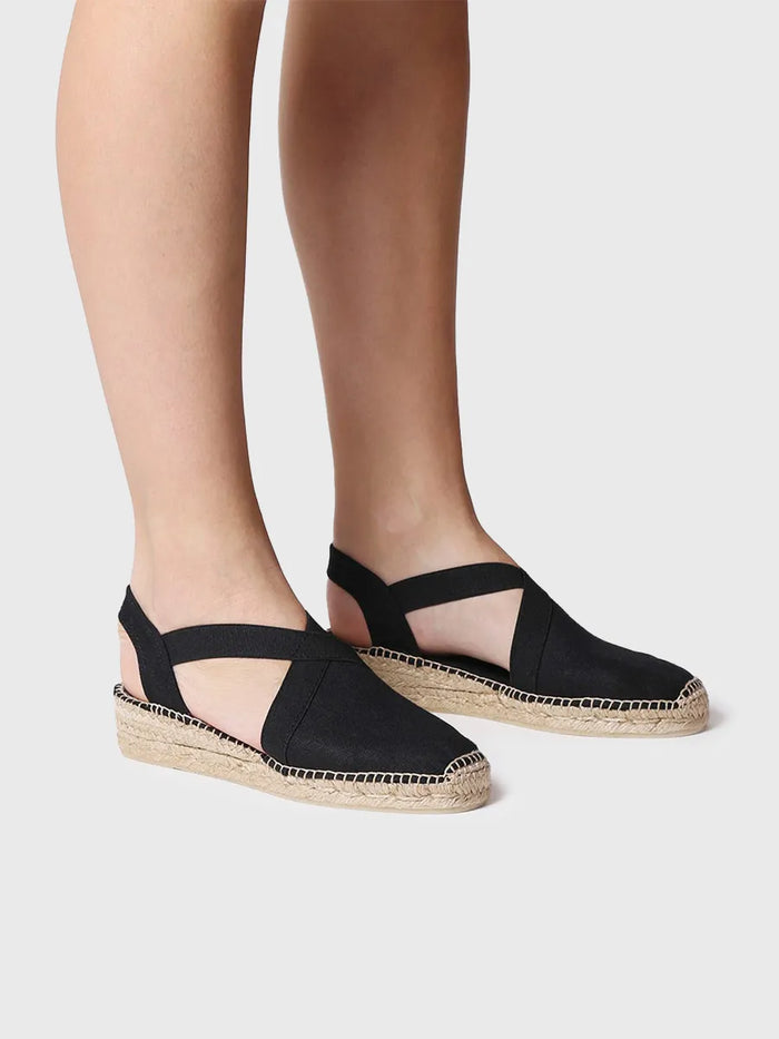 toni pons VERONA - Alpargata vegana plana para mujer con elásticos | VERONA Tienda
