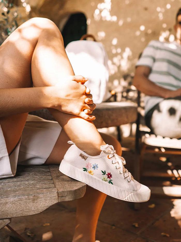 toni pons GILDA-EJ - Zapatilla deportiva baja de mujer en algodón reciclado y bordados | GILDA-EJ Gran oferta