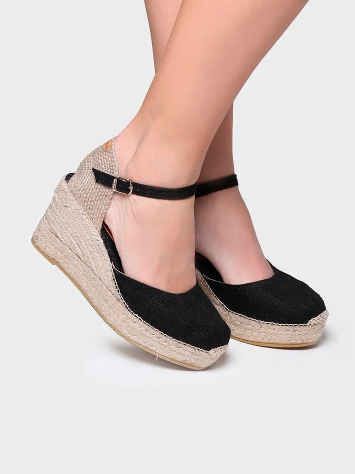 toni pons LAIA-NT - Alpargata con cuña de mujer en lino | LAIA-NT Ventas relámpago