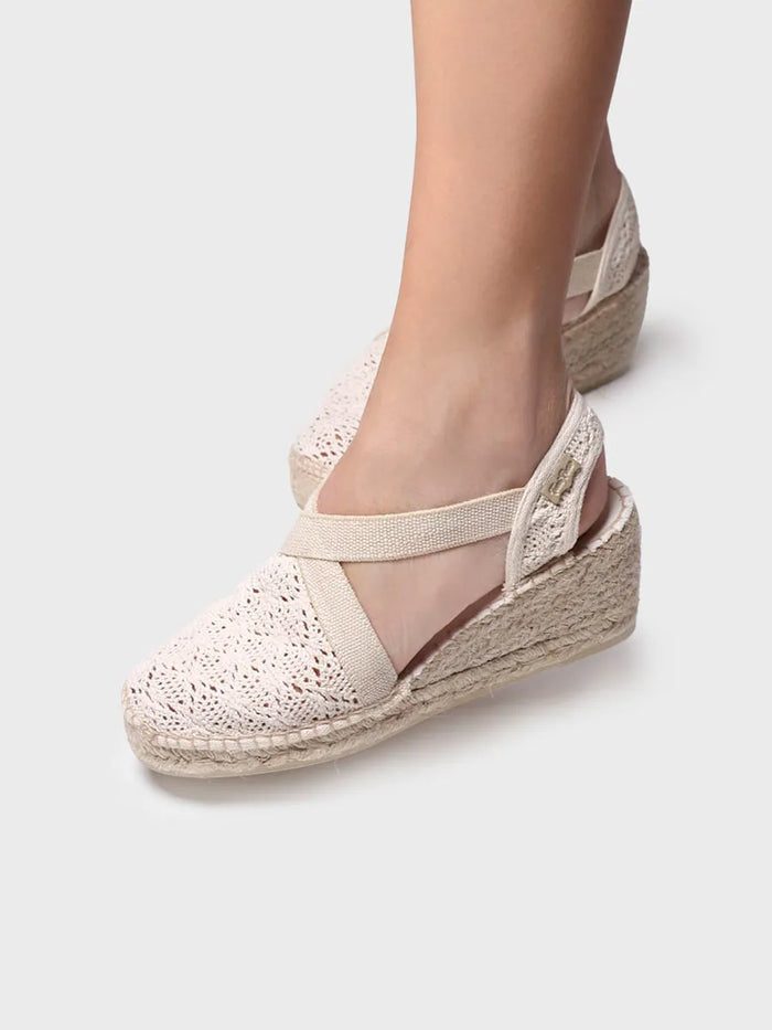 toni pons TERRA-AD - Alpargata de cuña media bordada | TERRA-AD Mejor oferta