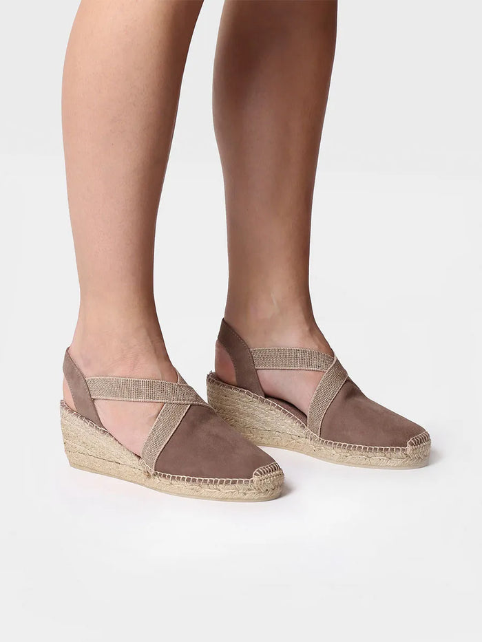 toni pons TONA - Alpargata de ante de mujer con elásticos | TONA Rebajas top