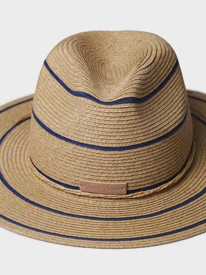 toni pons SABRINA - Sombrero de paja tipo Panamá con rayas | SABRINA Ofertas especiales