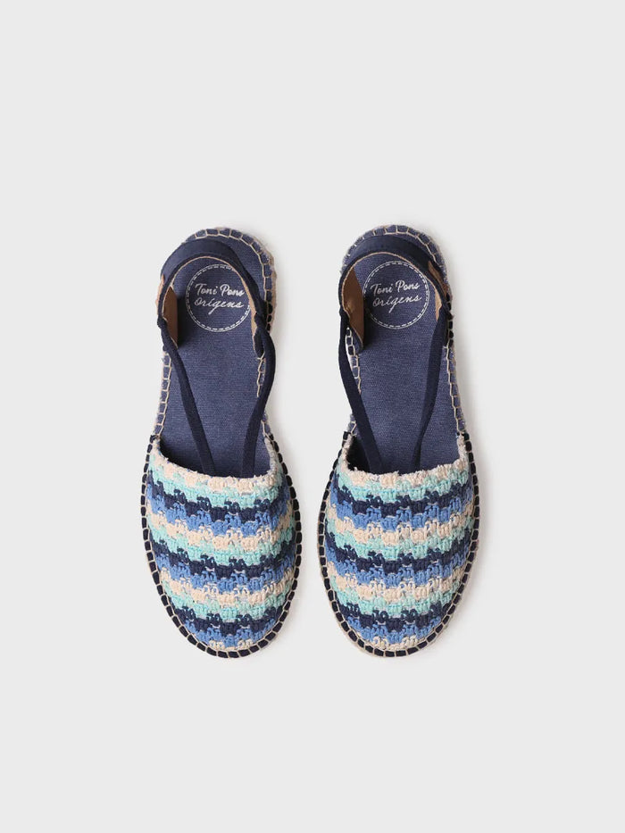 toni pons EMILIA - Alpargata plana de mujer en crochet multicolor | EMILIA Devoluciones gratuitas