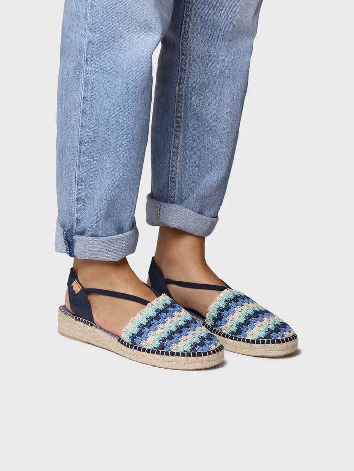 toni pons EMILIA - Alpargata plana de mujer en crochet multicolor | EMILIA Devoluciones gratuitas
