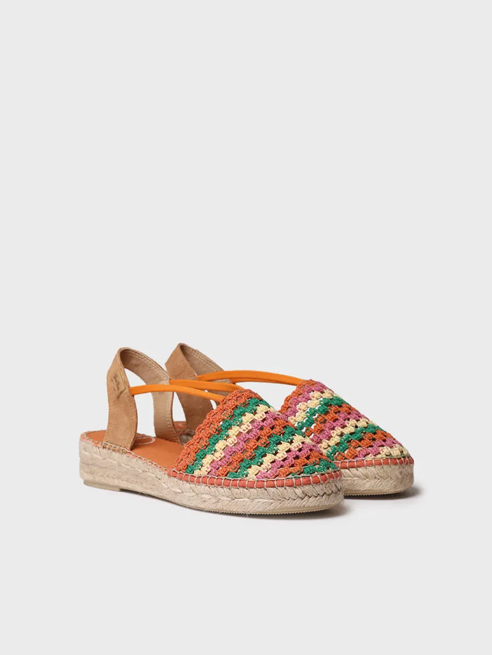 toni pons EMILIA - Alpargata plana de mujer en crochet multicolor | EMILIA 2025