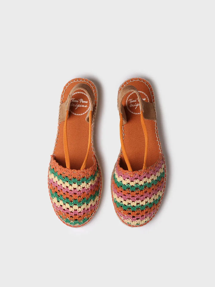 toni pons EMILIA - Alpargata plana de mujer en crochet multicolor | EMILIA 2025