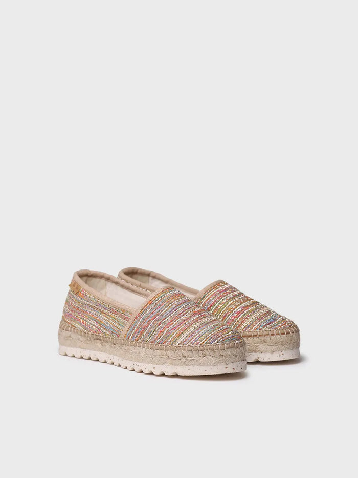 toni pons ALMA-CL - Alpargata plana de mujer en tejido con purpurina | ALMA-CL Outlet online