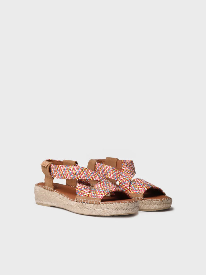 toni pons ELIANA - Alpargata abierta de mujer con elásticos multicolor | ELIANA Envío gratis