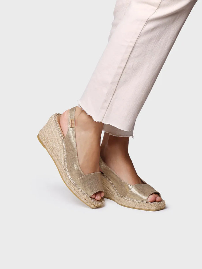 toni pons FIORE - Alpargata de cuña de mujer en yute tintado | FIORE Outlet