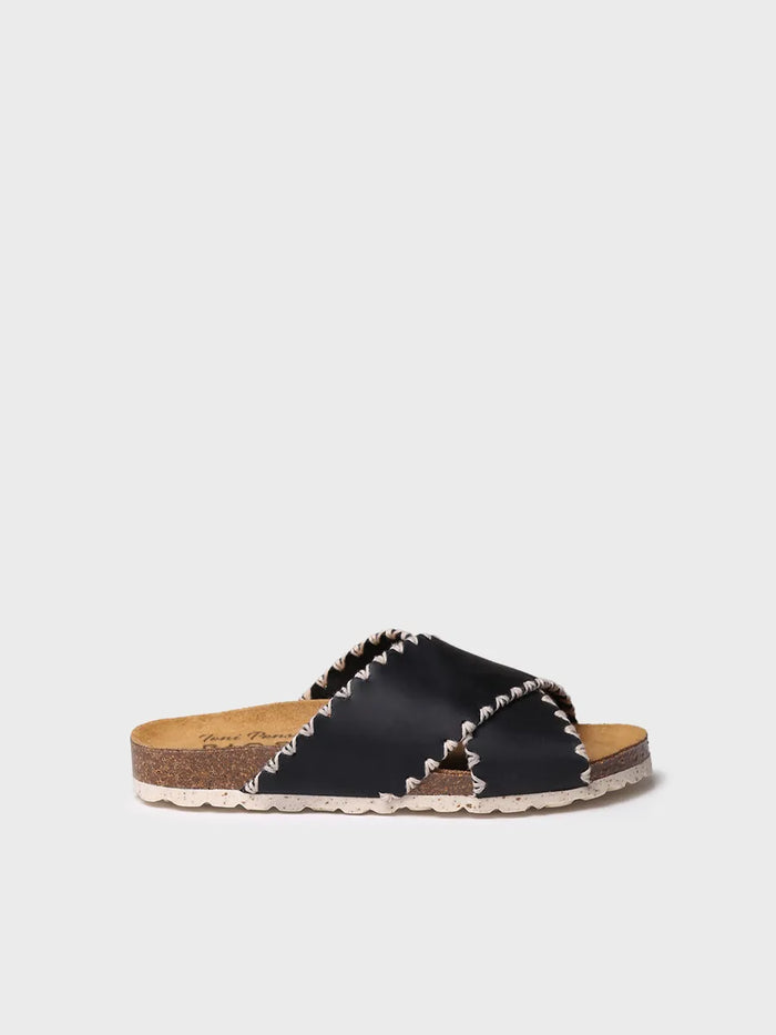 toni pons GRIT-PE - Sandalia BIO de mujer en cuero con tiras cruzadas | GRIT-PE