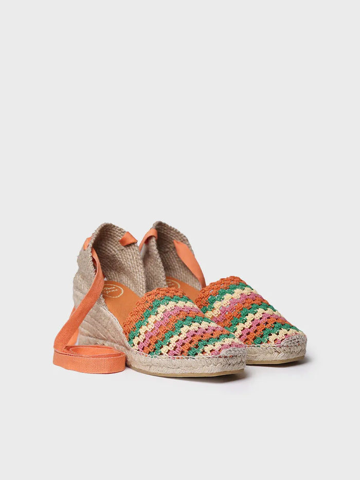 toni pons GEORGINA - Alpargata de cuña de mujer en crochet multicolor | GEORGINA Envío gratis