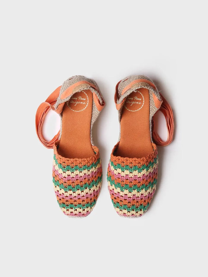 toni pons GEORGINA - Alpargata de cuña de mujer en crochet multicolor | GEORGINA Envío gratis