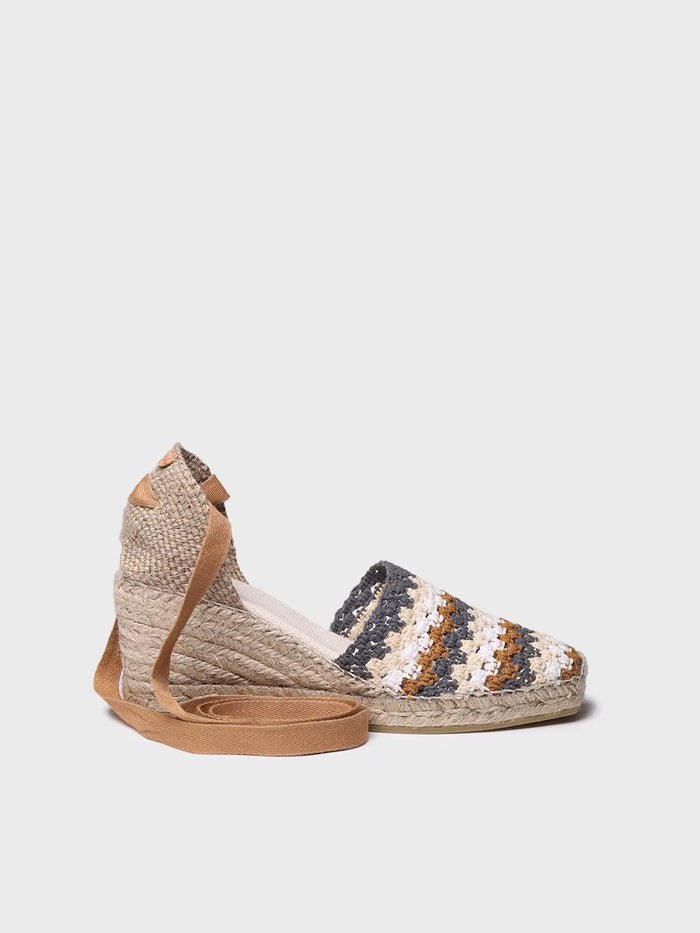 toni pons GEORGINA - Alpargata de cuña de mujer en crochet multicolor | GEORGINA