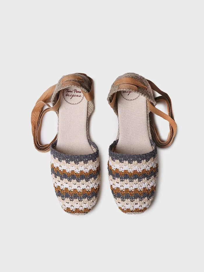 toni pons GEORGINA - Alpargata de cuña de mujer en crochet multicolor | GEORGINA Oferta especial