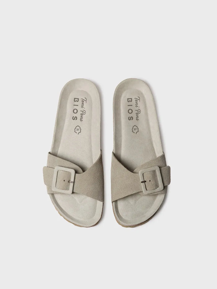 toni pons GLIDE-QT - Sandalia BIO de mujer con hebilla y suela de corcho | GLIDE-QT Precio ultrabajo