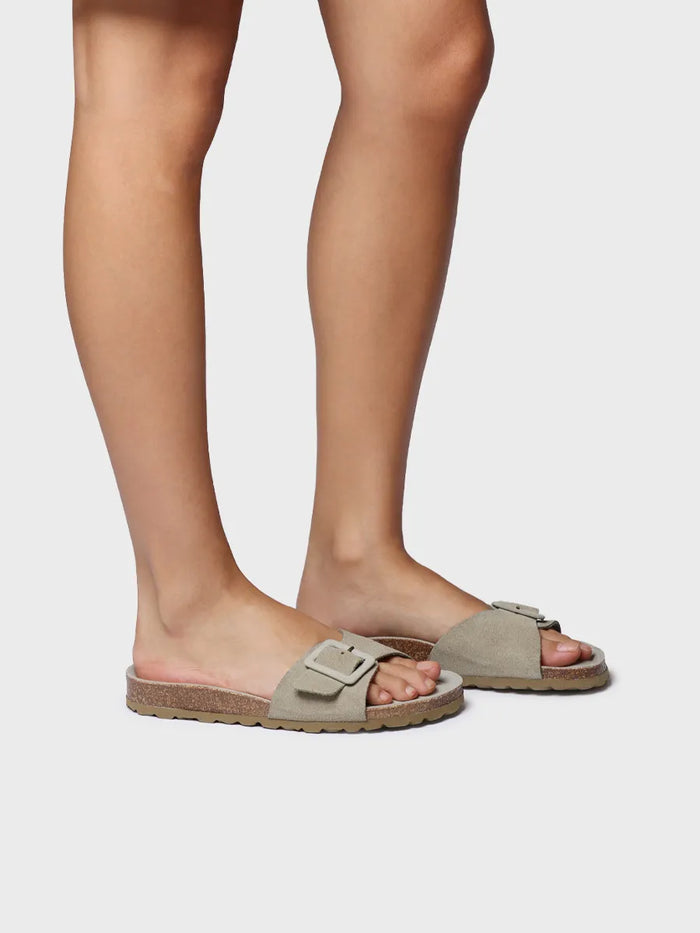 toni pons GLIDE-QT - Sandalia BIO de mujer con hebilla y suela de corcho | GLIDE-QT Precio ultrabajo
