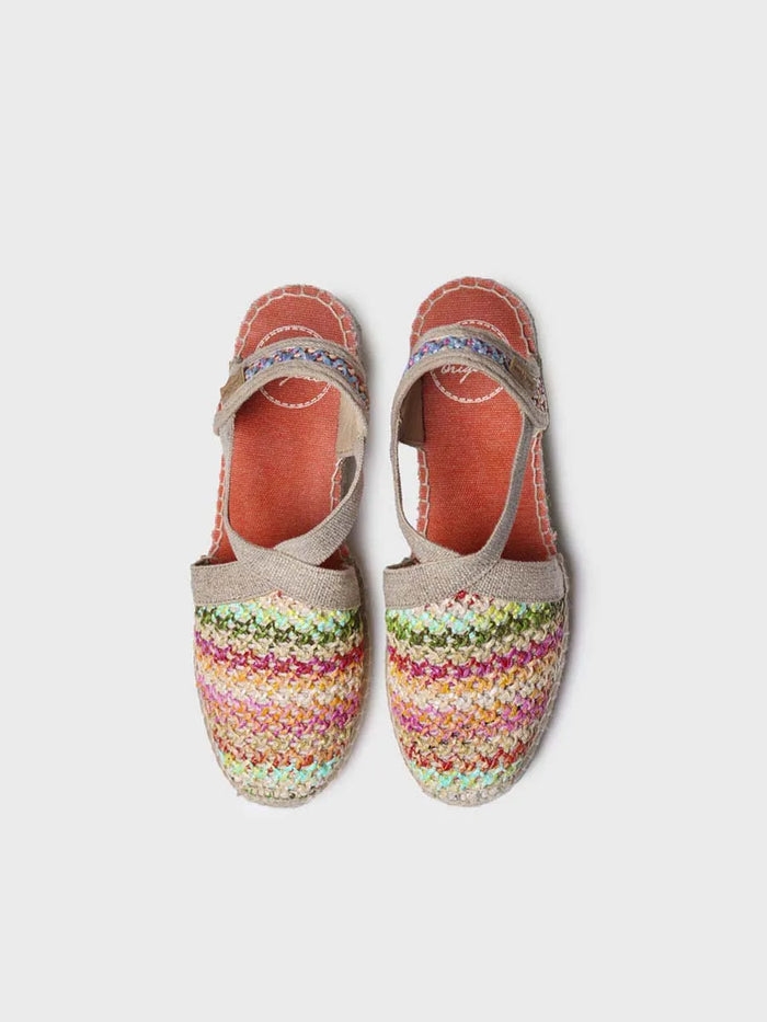 toni pons TERRA-NZ - Alpargata vegana en rafia multicolor | TERRA-NZ Venta caliente