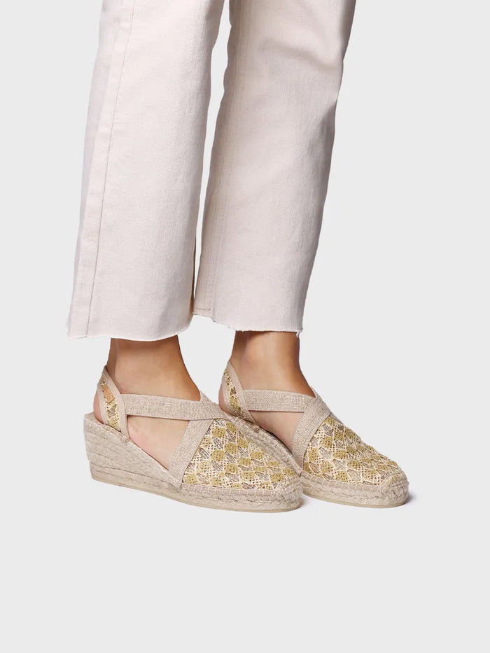 toni pons TERRA-TT - Alpargata vegana de mujer en tejido multicolor con cuña | TERRA-TT COMPRAR AHORA