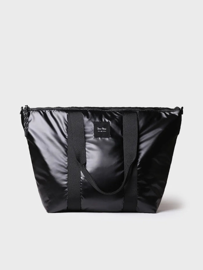 toni pons GINNY - Bolso para mujer en material acolchado negro brillante | GINNY Último día