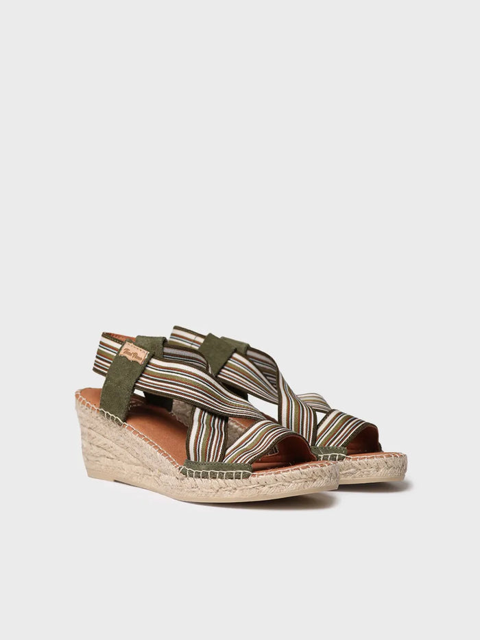toni pons TINA - Alpargata de mujer con cuña y bandas elásticas | TINA Tienda de fábrica
