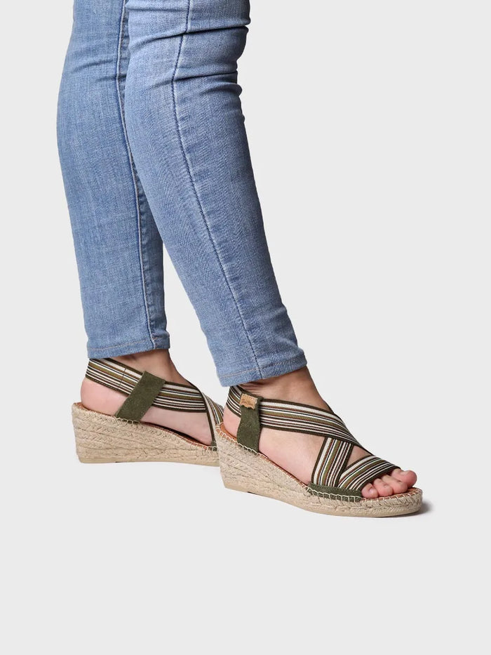 toni pons TINA - Alpargata de mujer con cuña y bandas elásticas | TINA Tienda de fábrica