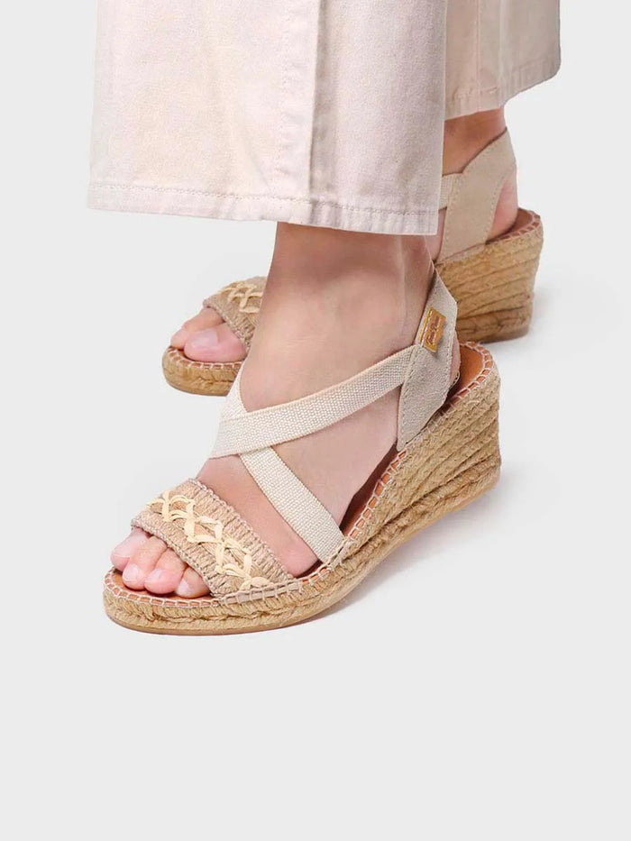 toni pons SUSA-BN - Sandalia de cuña de yute para mujer | SUSA-BN Descuento por venta flash