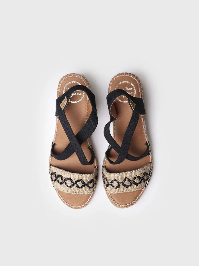 toni pons SUSA-BN - Sandalia de cuña de yute para mujer | SUSA-BN Ofertas de temporada