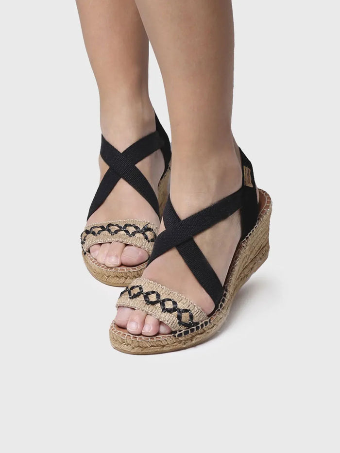 toni pons SUSA-BN - Sandalia de cuña de yute para mujer | SUSA-BN Ofertas de temporada
