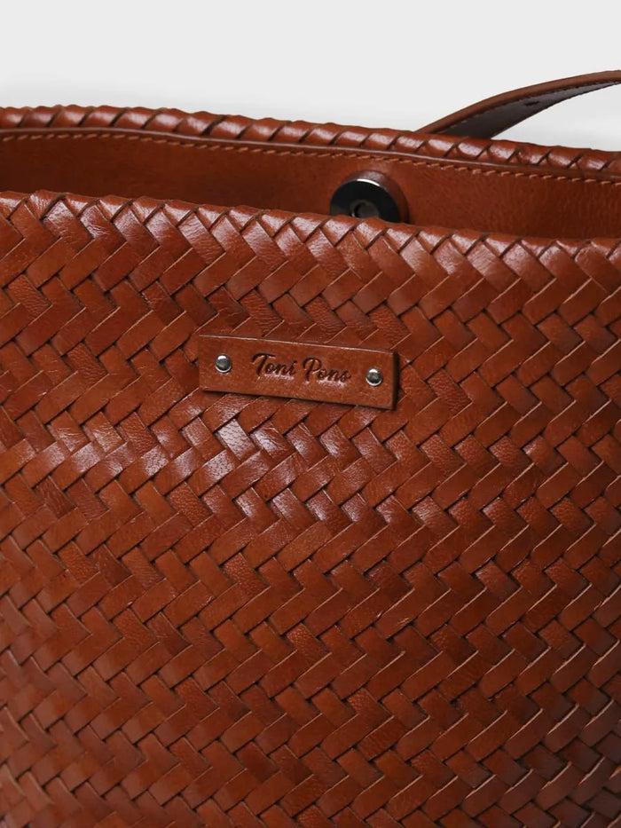 toni pons SALLY - Bolso bombonera en cuero trenzado con tira ajustable | SALLY Promoción por tiempo limitado