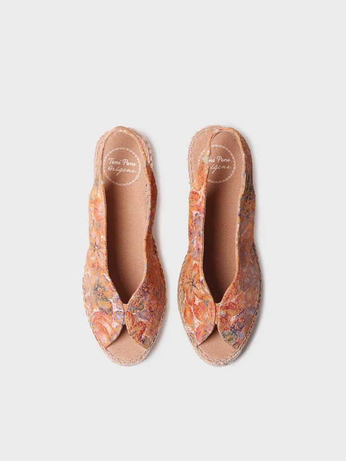 toni pons LAILA-LL - Alpargata peep toe de mujer en piel multicolor | LAILA-LL Solo hoy