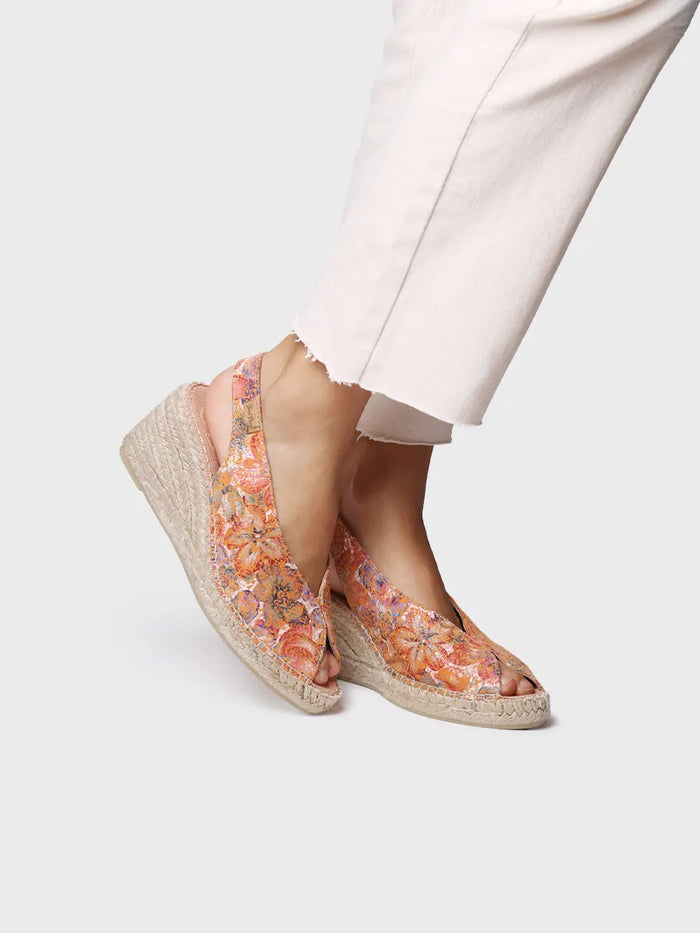 toni pons LAILA-LL - Alpargata peep toe de mujer en piel multicolor | LAILA-LL Solo hoy