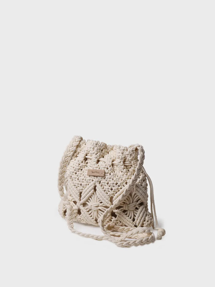 toni pons MIREIA - Bolso tipo bombonera en macramé | MIREIA Rebajas baratas