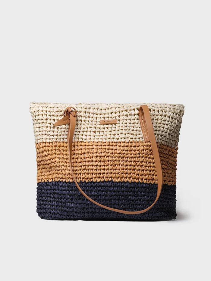 toni pons DORA - Bolso shopper en rafia de papel con cremallera | DORA Tienda