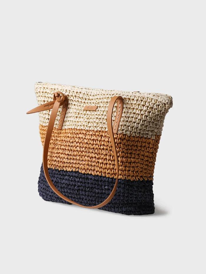 toni pons DORA - Bolso shopper en rafia de papel con cremallera | DORA Tienda