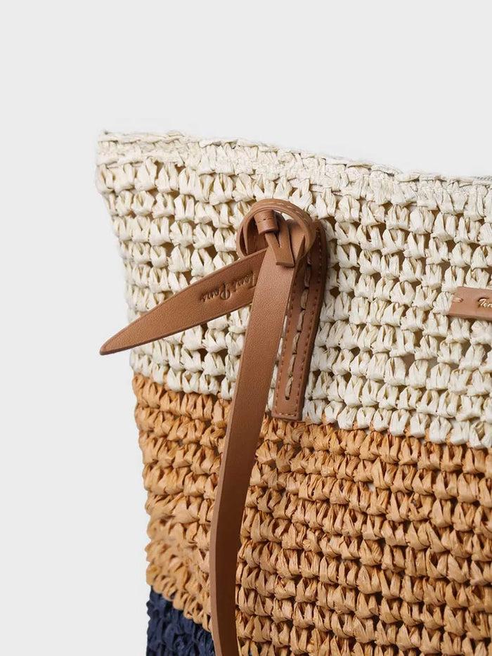 toni pons DORA - Bolso shopper en rafia de papel con cremallera | DORA Tienda