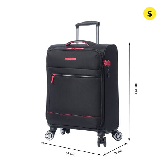 totto Maleta Liviana S - Black Oferta especial de fábrica